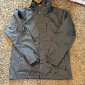 Columbia Men's Charcoal Raincoat